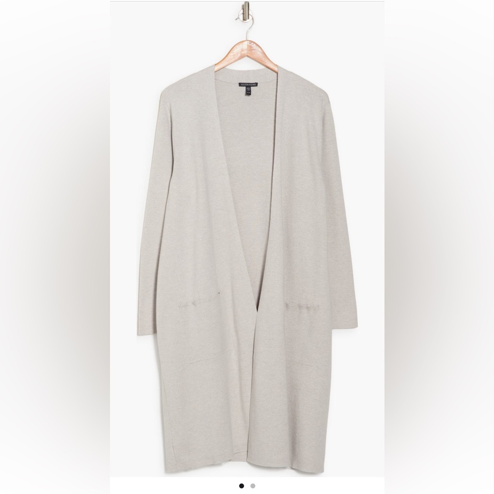 Eileen Fischer Organic Cotton Long Cardigan